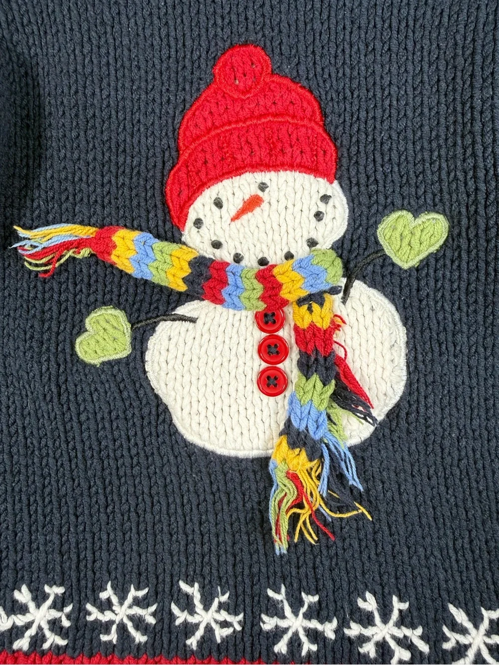 THE CHILDRENS‎ PLACE Snowman Christmas Sweater 4T Holiday Winter Cozy Vintage